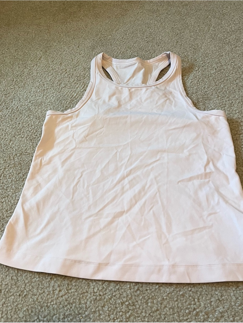 Women’s Lululemon Align Racerback Tank Top - Pale Pink - waist length.
